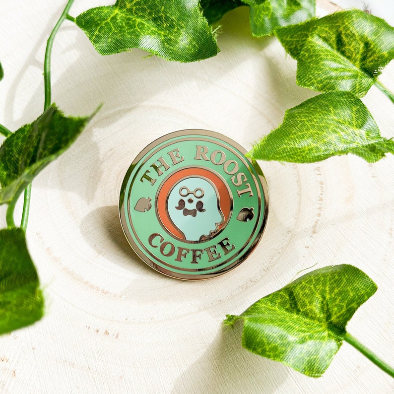 Animal Crossing The Roost Coffee Enamel Pin Bild 1