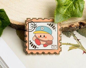 Kirby Stamp Enamel Pin