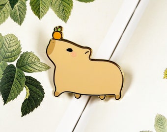 Capybara Enamel Pin