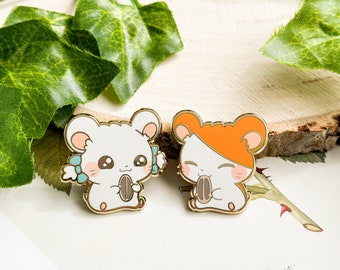 Hamtaro x Bijou Enamel Pin Set