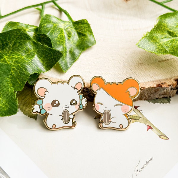 Hamtaro x Bijou Enamel Pin Set