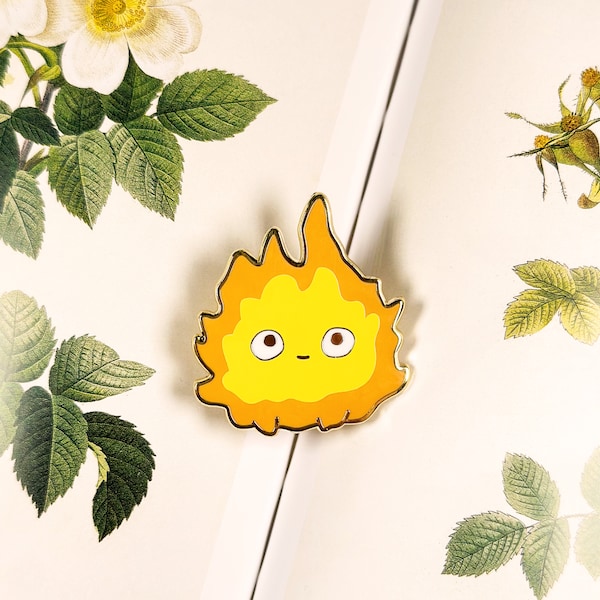 Calcifer Enamel Pin