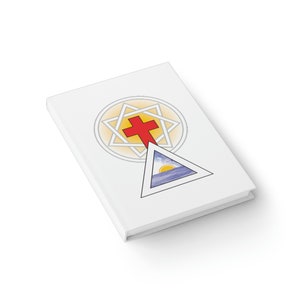 Hermetic Order of the Golden Dawn Cross & Triangle (with Heptagram Halo) Journal - (Blank)