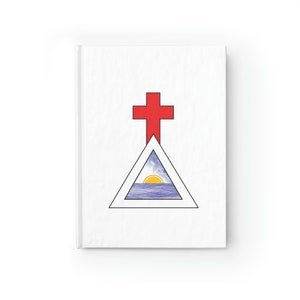 Hermetic Order of the Golden Dawn Cross & Triangle (with dawning Sun) Journal - Ruled Line