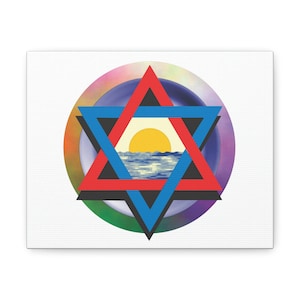 Hermetic Order of the Golden Dawn Hexagram Canvas Gallery Wraps