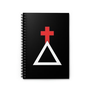 Hermetic Order of the Golden Dawn Cross and Triangle Spiral Notebook - Ruled Line