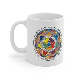 Hermetischer Orden der Goldenen Morgenröte Farbe Henochian Sigillum Dei Aemeth Tasse 11oz