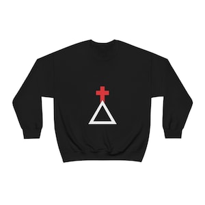 Hermetic Order of the Golden Dawn Cross & Triangle Unisex Heavy Blend Crewneck Sweatshirt