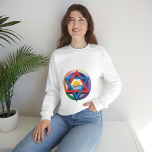 Hermetic Order of the Golden Dawn Hexagram Unisex Heavy Blend Crewneck Sweatshirt