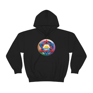 Hermetic Order of the Golden Dawn Hexagram Unisex Heavy Blend Hooded Sweatshirt