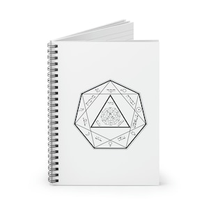 Hermetic Order of the Golden Dawn Vault Ceiling Spiral Notebook - Ruled Line