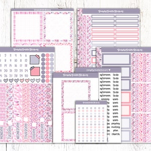 Duo quotidien A5 | COEUR DE MAMAN | Stickers pour agenda | Autocollants de planification quotidienne