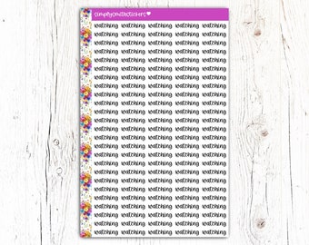 WATCHING Script Stickers | Planner Stickers | Reminder Stickers | Functional Stickers
