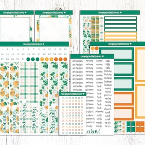 Trousse quotidienne DUO ST PATTY | Stickers pour agenda 7 x 9 | Autocollants de planification quotidienne | Kit duo d'autocollants quotidiens