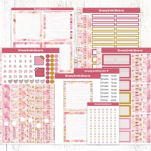 Duo quotidien A5 | AGENDA GLAMOUR | Stickers pour agenda | Autocollants de planification quotidienne