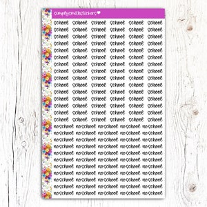 ÉCOLE - Autocollants NO SCHOOL | Stickers pour agenda | Stickers fonctionnels | Rappel d'autocollants pour agenda