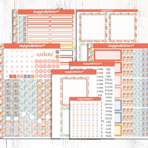 A5 Daily Duo | BLOOM | Planner Stickers | Daily Planning Stickers | A5 Daily Duo Sticker Kit