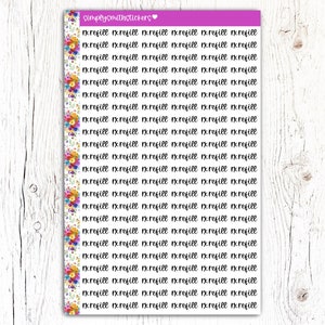Autocollants RX RECHARGE | Stickers pour agenda | Autocollants de rappel | Stickers fonctionnels