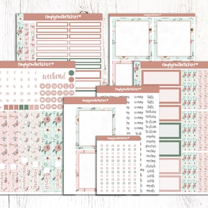 Duo quotidien A5 | GRÂCE | Stickers pour agenda | Autocollants de planification quotidienne | Duo d'autocollants quotidiens A5