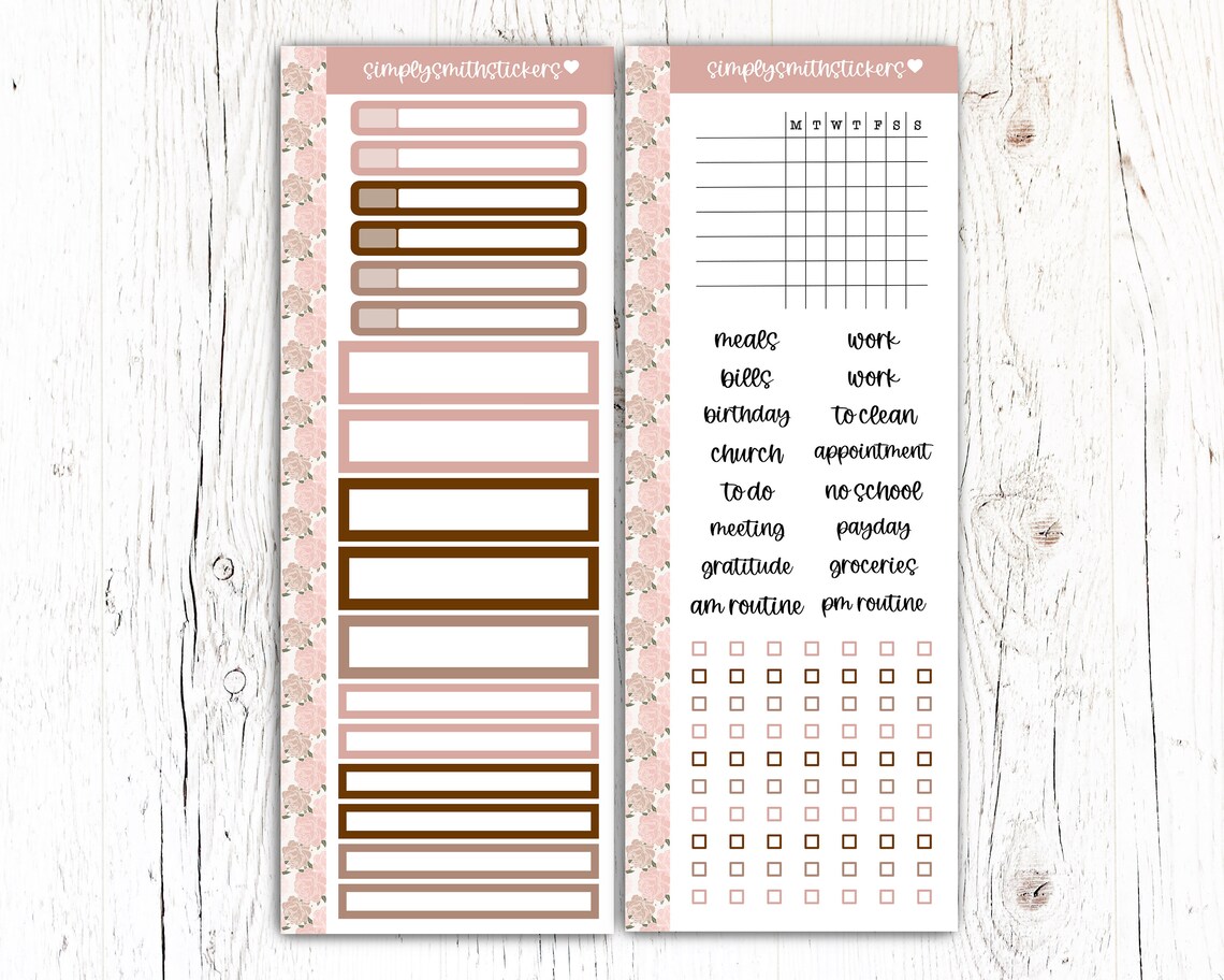 A5 Compact Vertical Mini Kit | BOSS LADY | Planner Sticker Kit | A5 ...