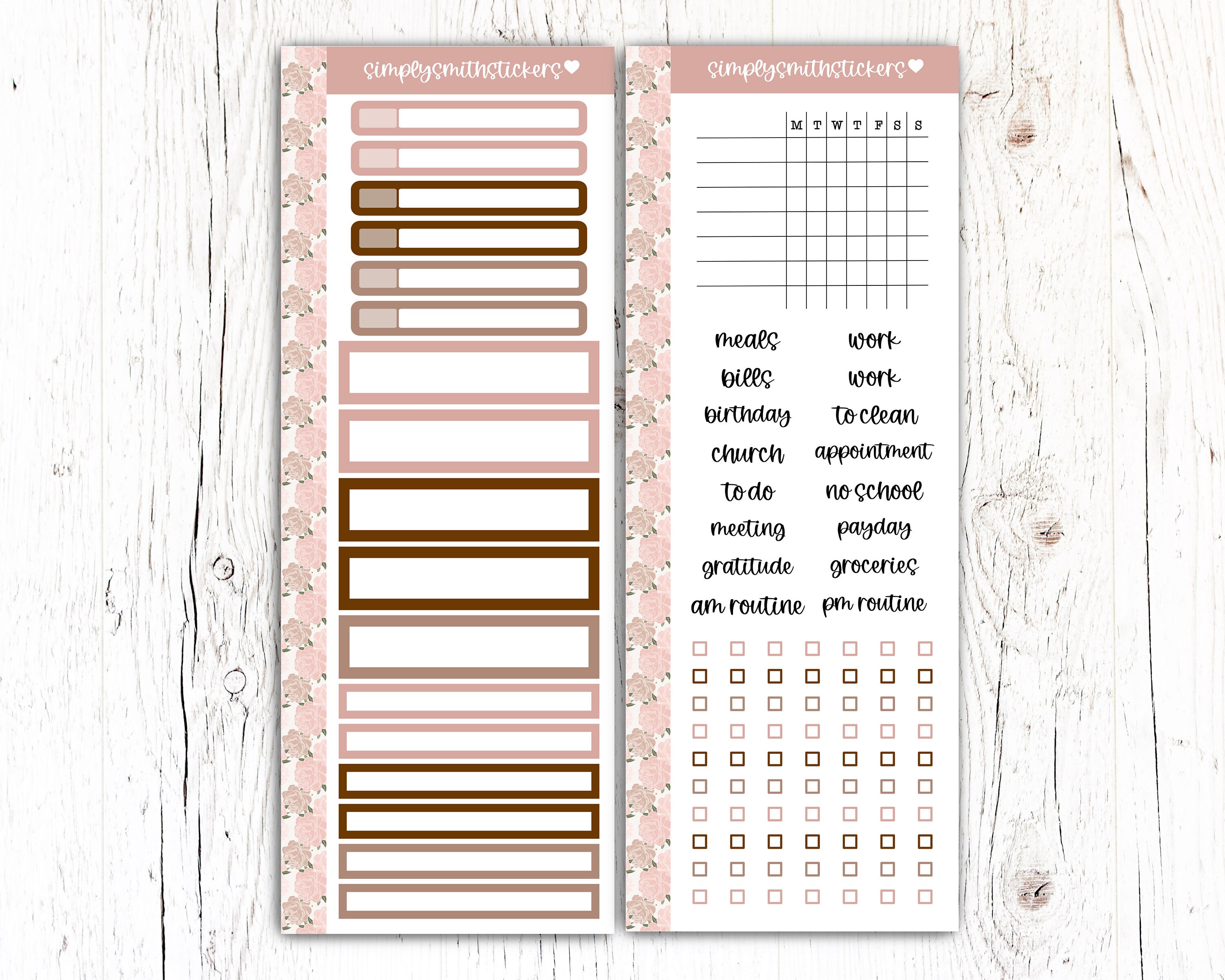 A5 Compact Vertical Mini Kit | BOSS LADY | Planner Sticker Kit | A5 ...