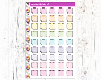STICKY NOTE DOODLES Pastel | Planner Stickers