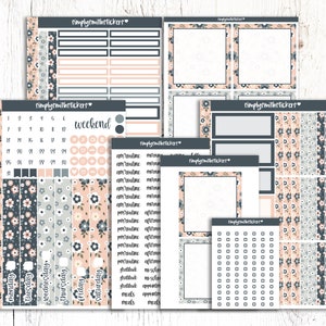 A5 DAILY DUO | JUST_PEACHY | Planner Stickers | Daily Stickers | A5 Daily Duo Sticker Kit