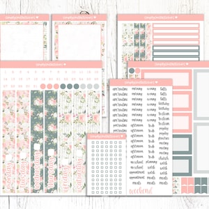 SOPHISTICATED ROSE Daily DUO Kit | 7x9 Planner Stickers | Daily Duo Sticker Kit | Erin Condren Stickers