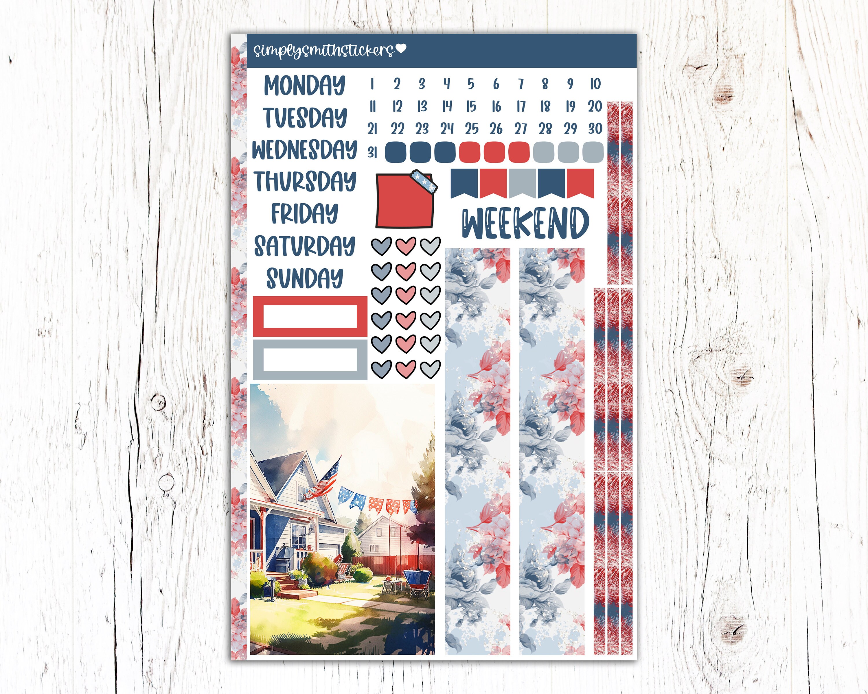 A5 Compact Vertical Mini Kit | INDEPENDENCE | Planner Sticker Kit - Etsy