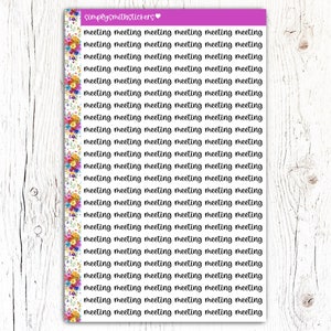 Autocollants manuscrits RÉUNION | Stickers pour agenda | Stickers fonctionnels | Rappel d'autocollants pour agenda | Stickers scripts