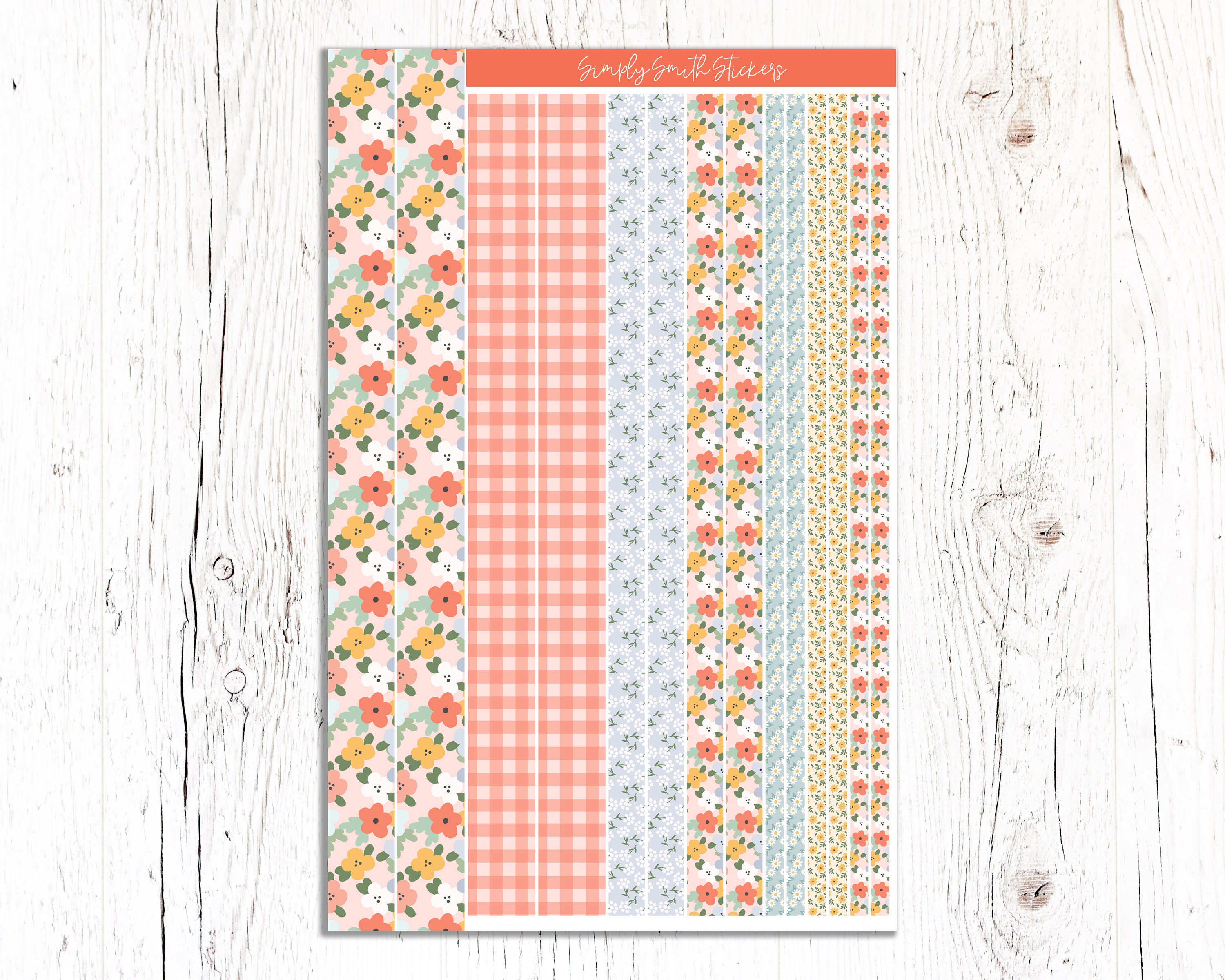 Bloom Vertical Weekly Planner Sticker Kit | EC 7x9 Planners - Etsy