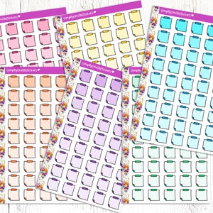 STICKY NOTE COULEURS Arc-en-ciel | Stickers pour agenda | Stickers fonctionnels | Autocollants de rappel | Autocollants à faire
