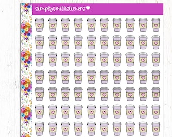 COFFEE CUP Doodle Stickers | Planner Stickers