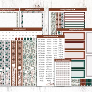 Duo quotidien SWEET HOME | Stickers pour agenda 7 x 9 | Autocollants de planification quotidienne | duo d'autocollants quotidiens | Stickers Erin Condren