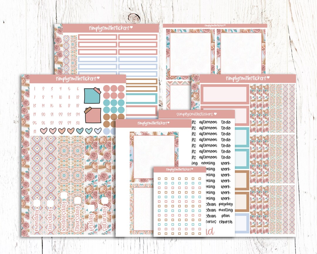 A5 Daily Duo | FREE SPIRIT | Planner Stickers | Daily Planning Stickers ...
