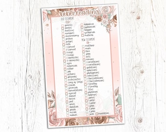 BIBLE READING TRACKER Sticker | Full Page Cover | Planner Stickers | Reading Stickers