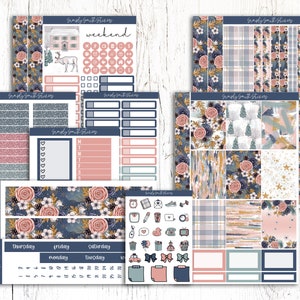 NOEL | Vertical Weekly Planner Sticker Kit | Planner Stickers | Weekly Planner | Planner Supplies | Stationery Stickers