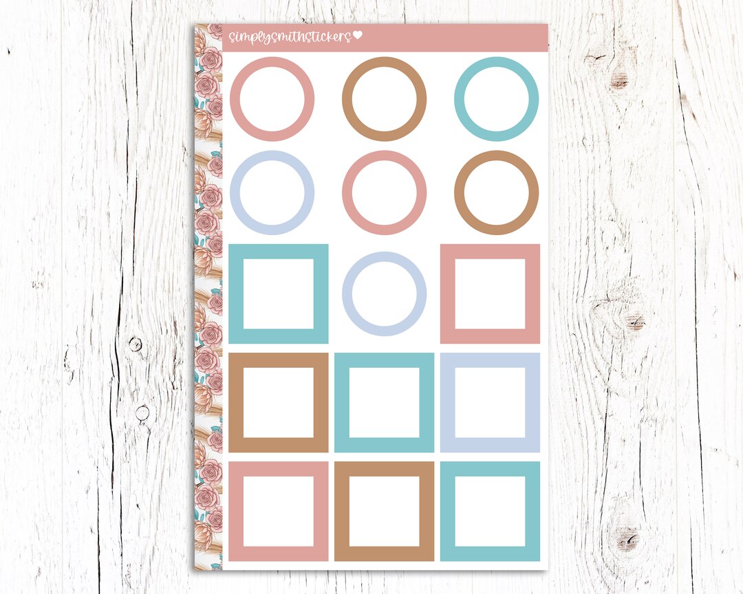 FREE SPIRIT Functional Boxes | Planner Stickers | Add On - Etsy