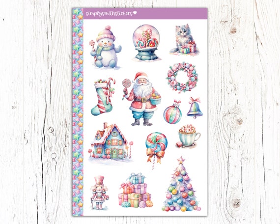 MERRY & BRIGHT Stickers Planner Stickers Decorative Stickers not