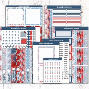 Duo quotidien A5 | INDÉPENDANCE | Stickers pour agenda | Autocollants de planification quotidienne
