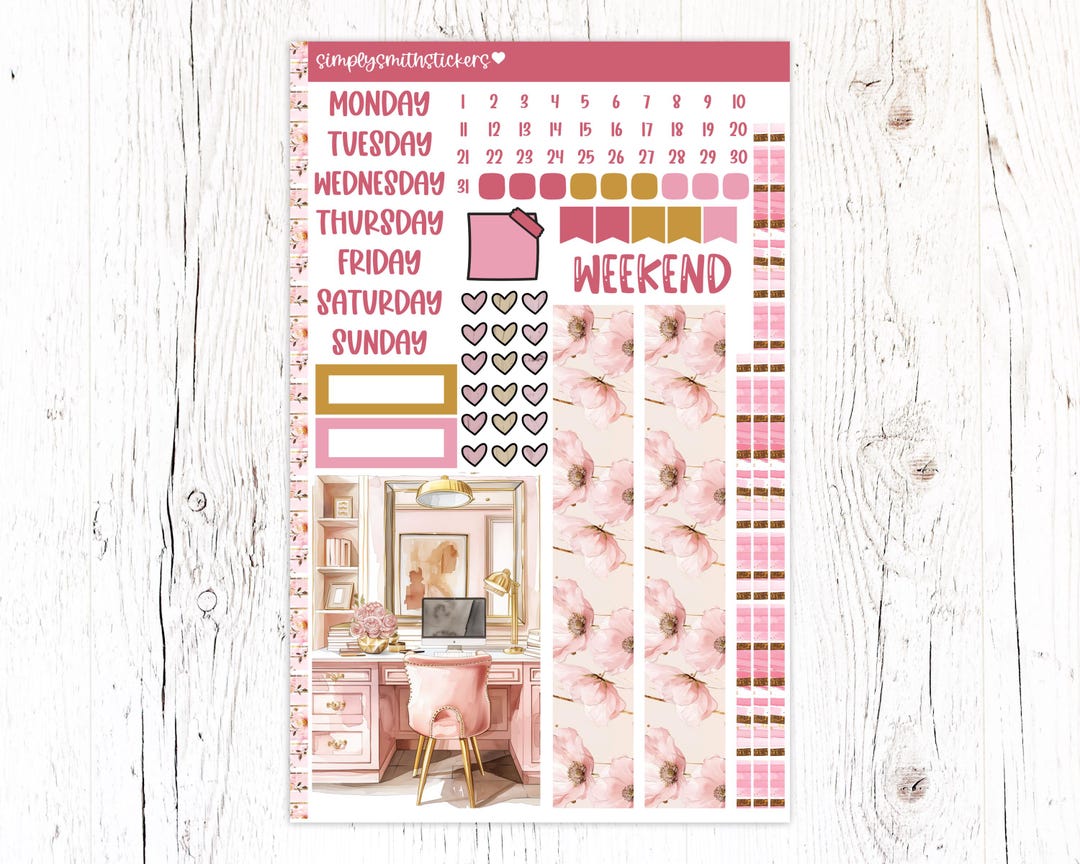 A5 Compact Vertical Mini Kit | GLAM PLANNER | Planner Sticker Kit - Etsy