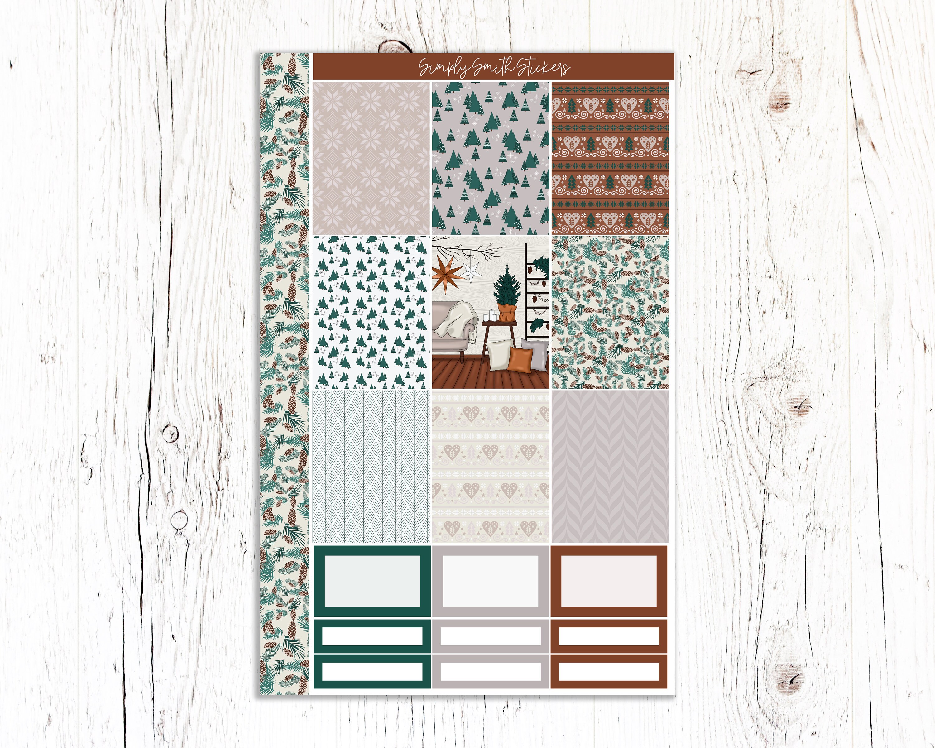 SWEET HOME | Vertical Weekly Planner Sticker Kit | Planner Stickers ...