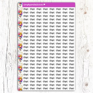 Stickers scripts STEPS | Stickers pour agenda | Stickers fonctionnels | Rappel d'autocollants pour agenda | Stickers scripts