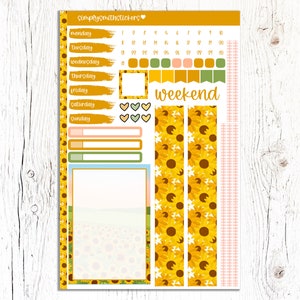 A5 Compact Vertical Mini Kit | SUNSHINE | Planner Sticker Kit | A5 Compact Vertical Sticker Kit