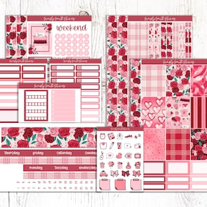 SWEETHEART | Vertical Weekly Planner Sticker Kit | Planner Stickers | Weekly Planner | Planner Supplies | Stationery Stickers