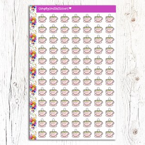 TEA KAWAII Doodle Stickers | Planner Stickers - Etsy