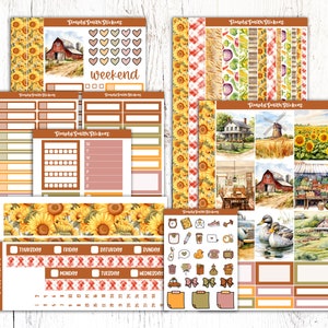 HOMESTEAD | Vertical Weekly Planner Sticker Kit | Planner Stickers