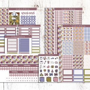 HELLO SPRING | Vertical Weekly Planner Sticker Kit | Planner Stickers | Weekly Planner | Planner Supplies | Stationery Stickers
