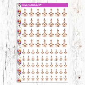 CHURCH STICKERS | Faith Stickers | Watercolor Stickers | Reminder Stickers | Planner Stickers