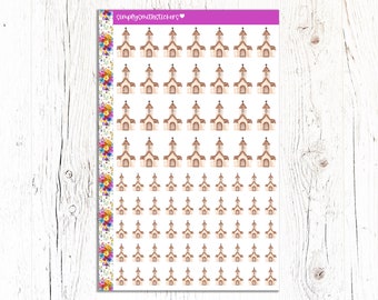 CHURCH STICKERS | Faith Stickers | Watercolor Stickers | Reminder Stickers | Planner Stickers